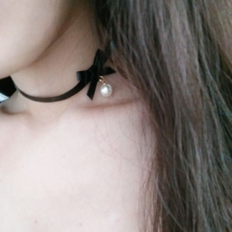 Cute Bowknot Pearl Lady's Necklace