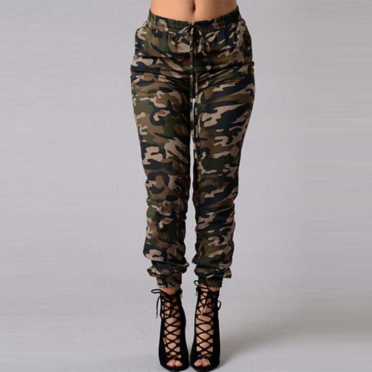 Camouflage 9/10 Elastic Bottoms Draw String Loose Pants