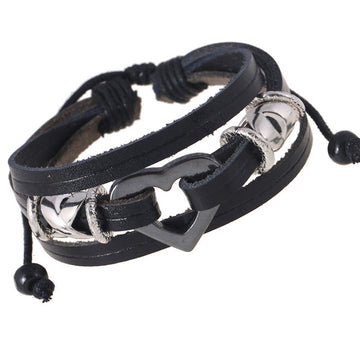 Heart X Mark Multilayer Bracelet