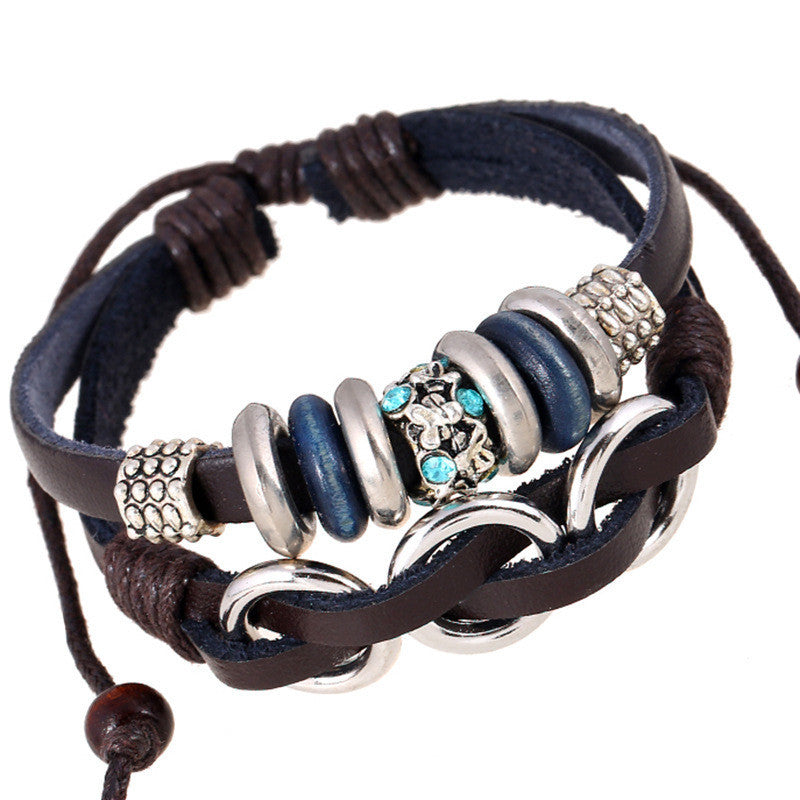 British Crystal Beaded Bracelet