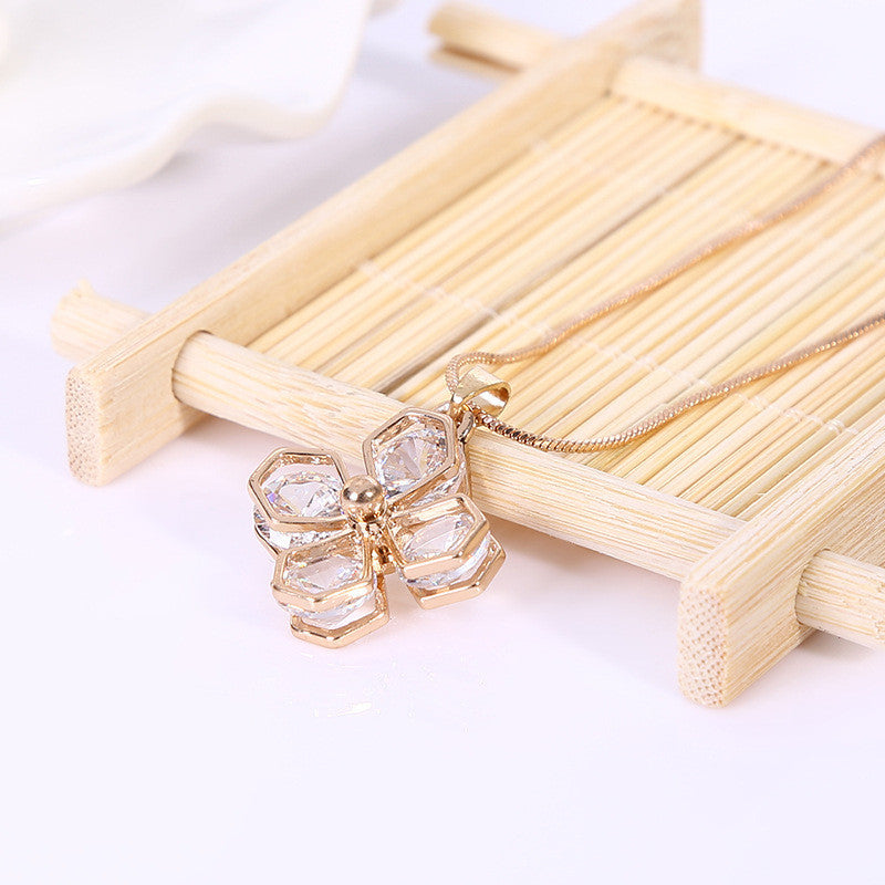 Korea Female Contracted Alloy Sexy Clavicle Chain Pendant Necklace