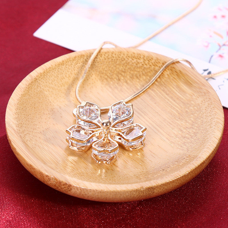 Korea Female Contracted Alloy Sexy Clavicle Chain Pendant Necklace
