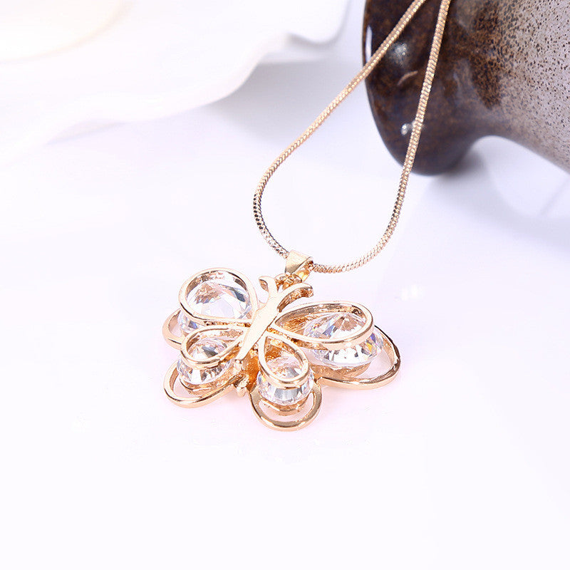 Korea Female Contracted Alloy Sexy Clavicle Chain Pendant Necklace