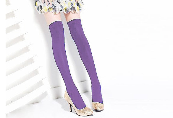 Over the Knee Thinner Cotton Socks - May Your Fashion - 15