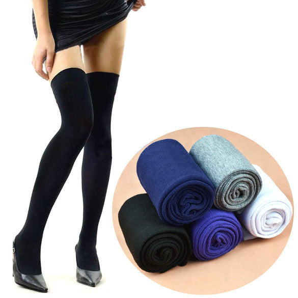 Over the Knee Thinner Cotton Socks - May Your Fashion - 1