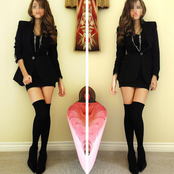 Over the Knee Thinner Cotton Socks - May Your Fashion - 5