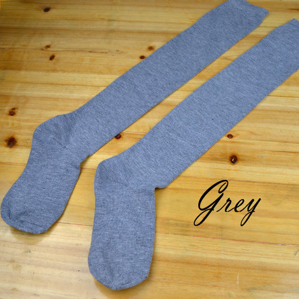 Over the Knee Thinner Cotton Socks - May Your Fashion - 4