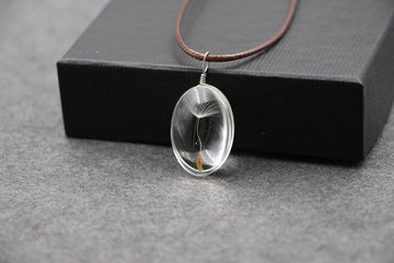 Perfect DIY Handmade Creative Natural Dandelion Pendant Necklaces