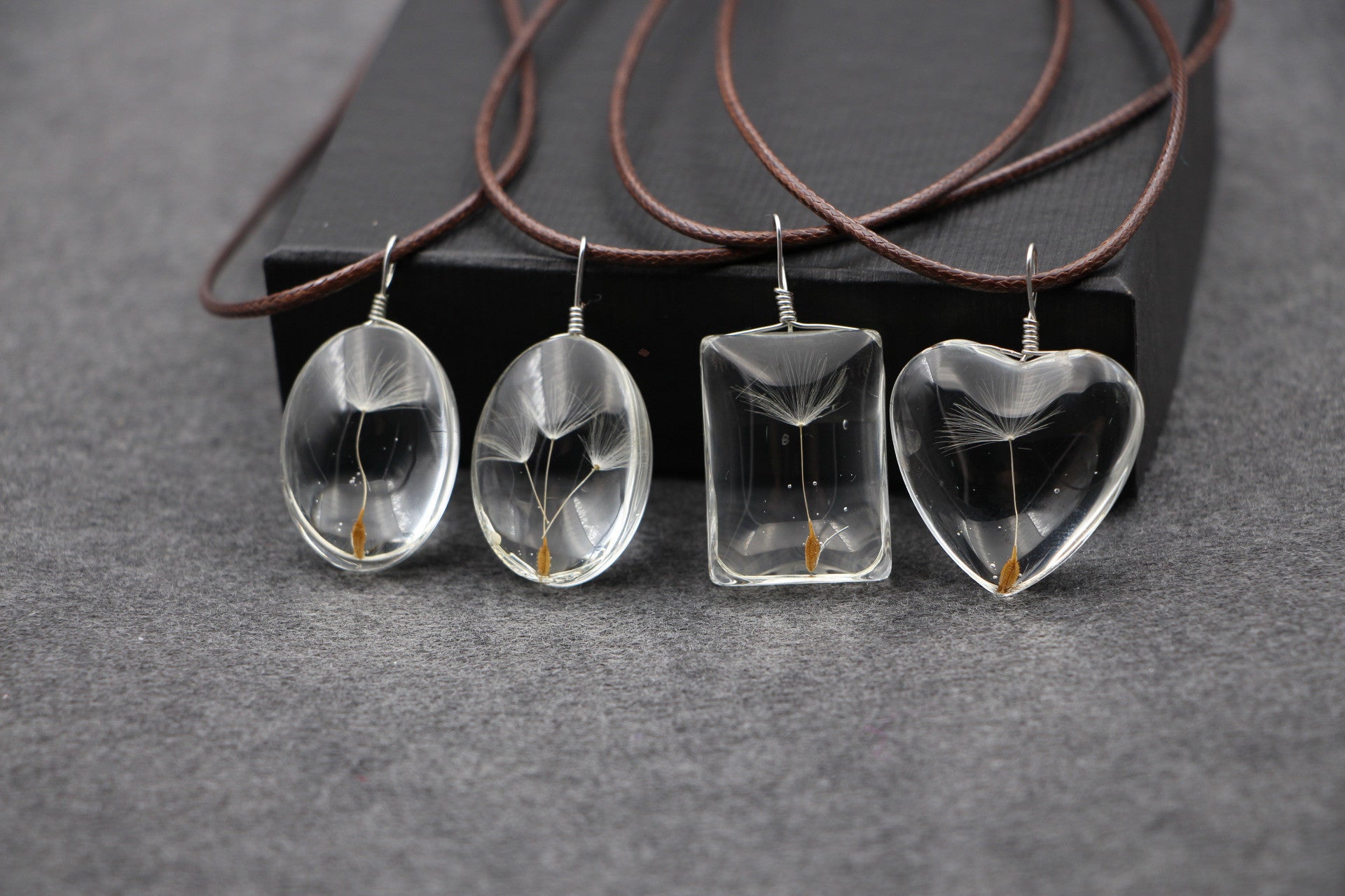 Perfect DIY Handmade Creative Natural Dandelion Pendant Necklaces