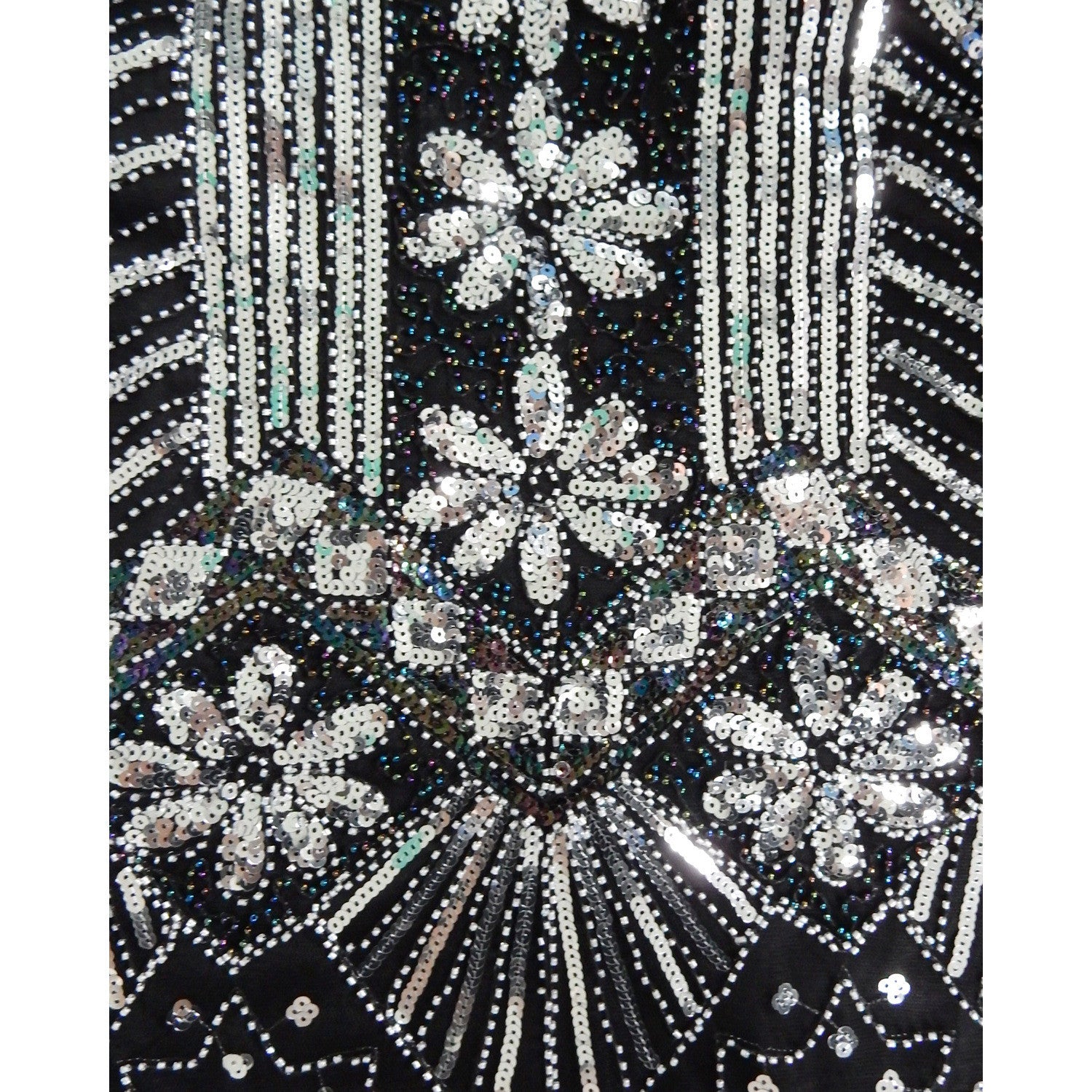 Sequins Color V-neck Tassel Latin Party Dress