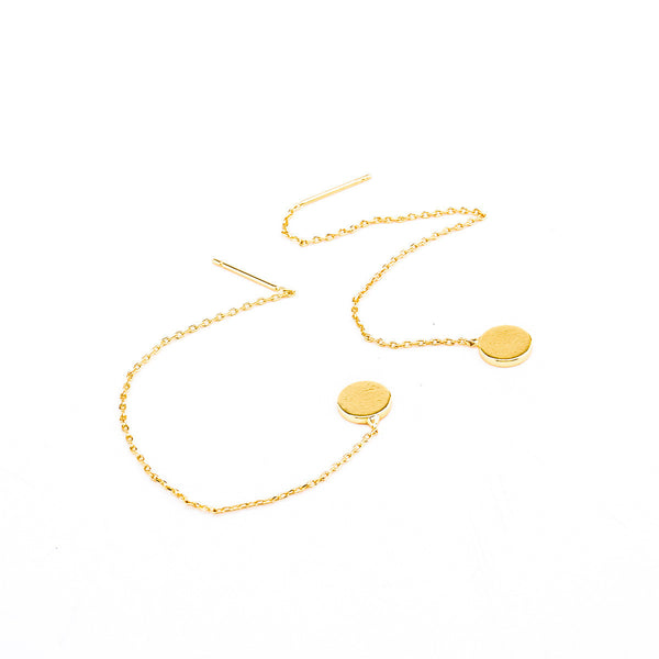 Beautiful Geometry Circular Tassel Earrings