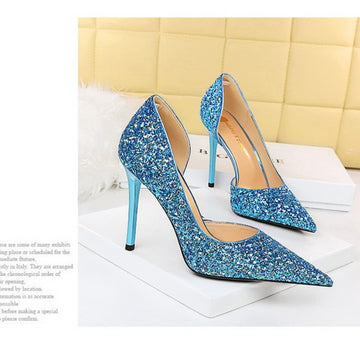 Sexy Shimmering Cutout Stiletto Party Shoes