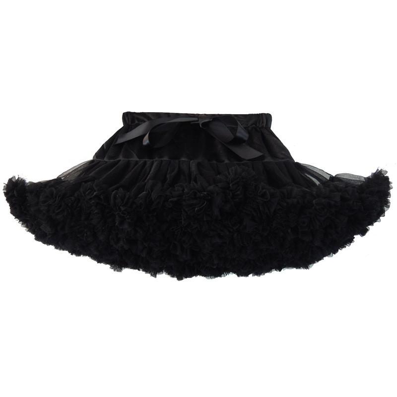 Lovely Patchwork Multi-Layers Short Fluffy Skirt
