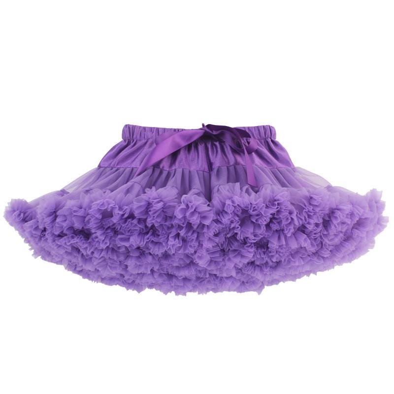 Lovely Patchwork Multi-Layers Short Fluffy Skirt