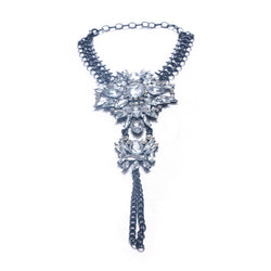 Dazzle Colour Alloy Jewel-Embeded Anklet
