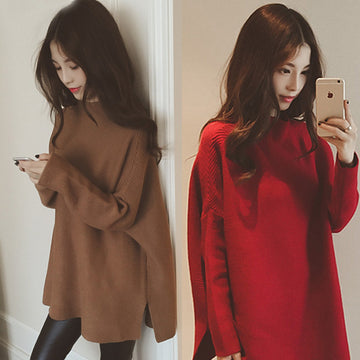 Bat Sleeve Cloak Loose Knitting Sweater