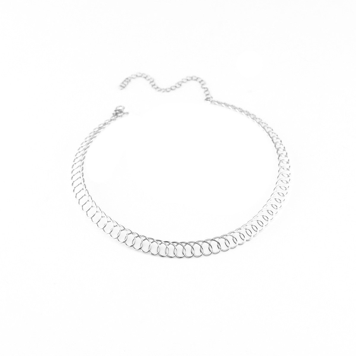 Minimalist Geometric Metal Collars Necklace