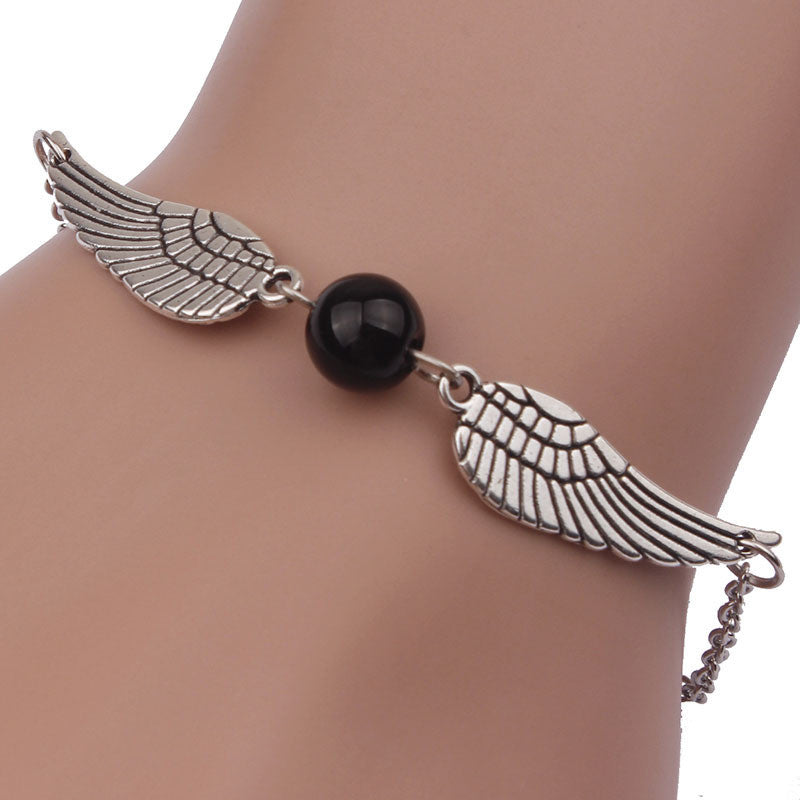 Creative Harry Potter Wings And Pearl Bracelet