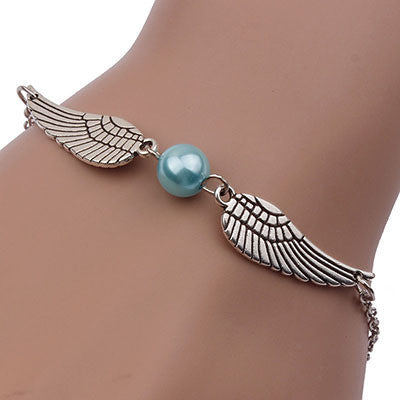 Creative Harry Potter Wings And Pearl Bracelet