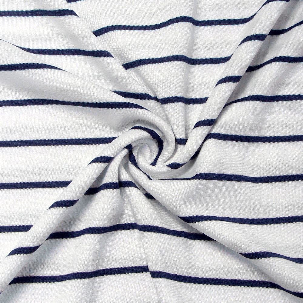 Fashion Stripe Print V Neck Long Sleeve Blouse