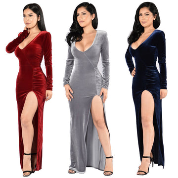 Sexy Christmas Long Evening Party Dress