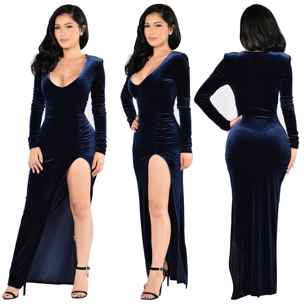 Sexy Christmas Long Evening Party Dress