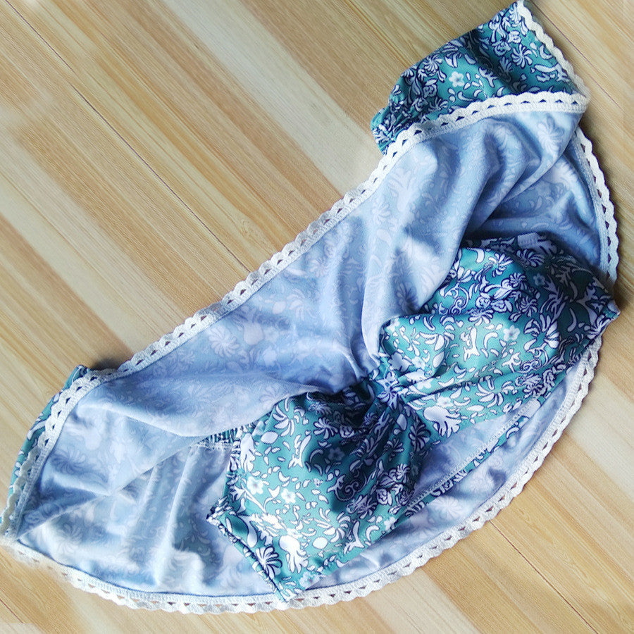 Sexy Printed Off Shoulder Falbala Bikini
