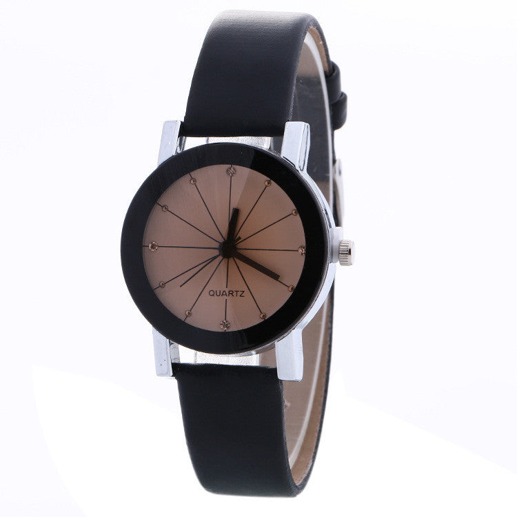 Simple Fashion Crystal Leather Watch