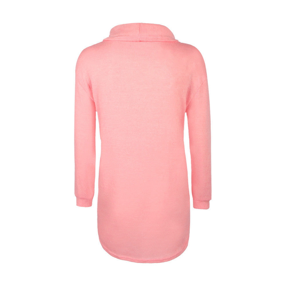 Fashion Irregular Turtleneck Sweater