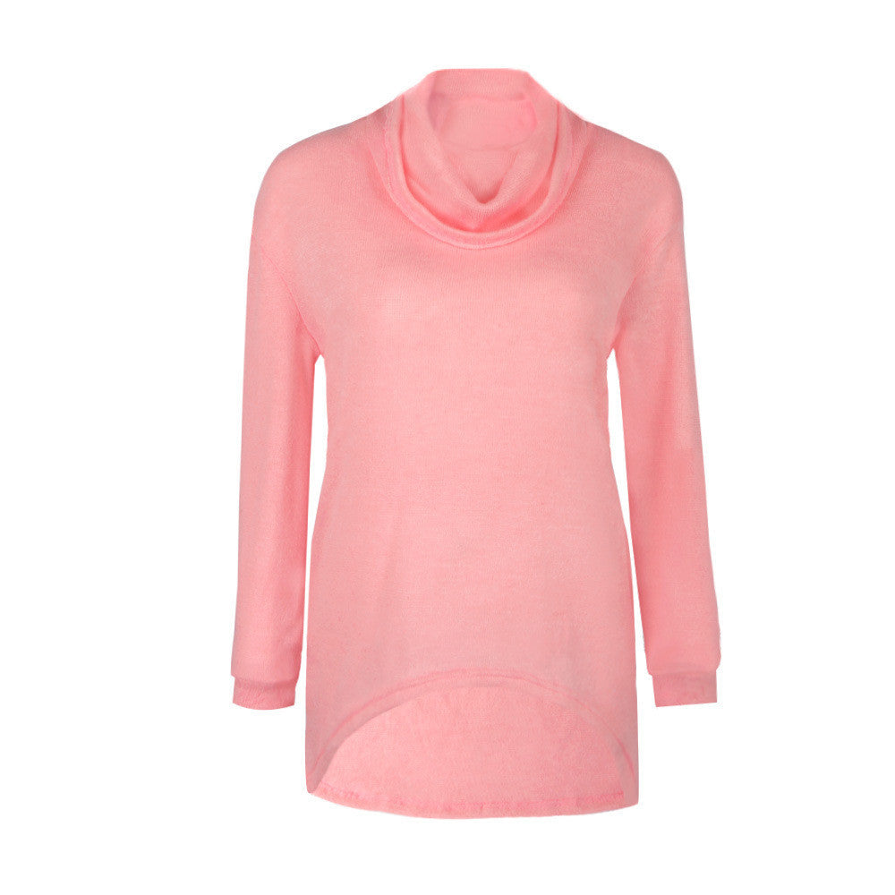 Fashion Irregular Turtleneck Sweater