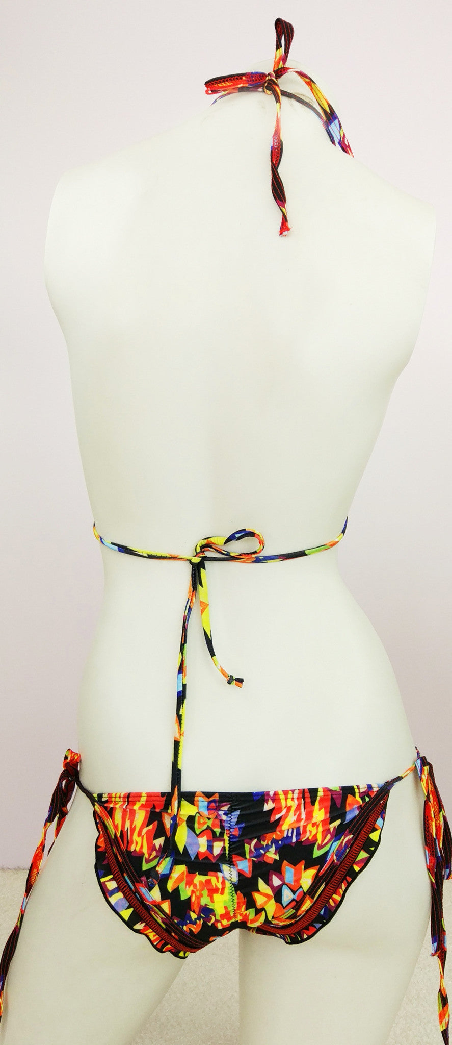 Sexy Floral Print Lace Two Pieces Set Bikini