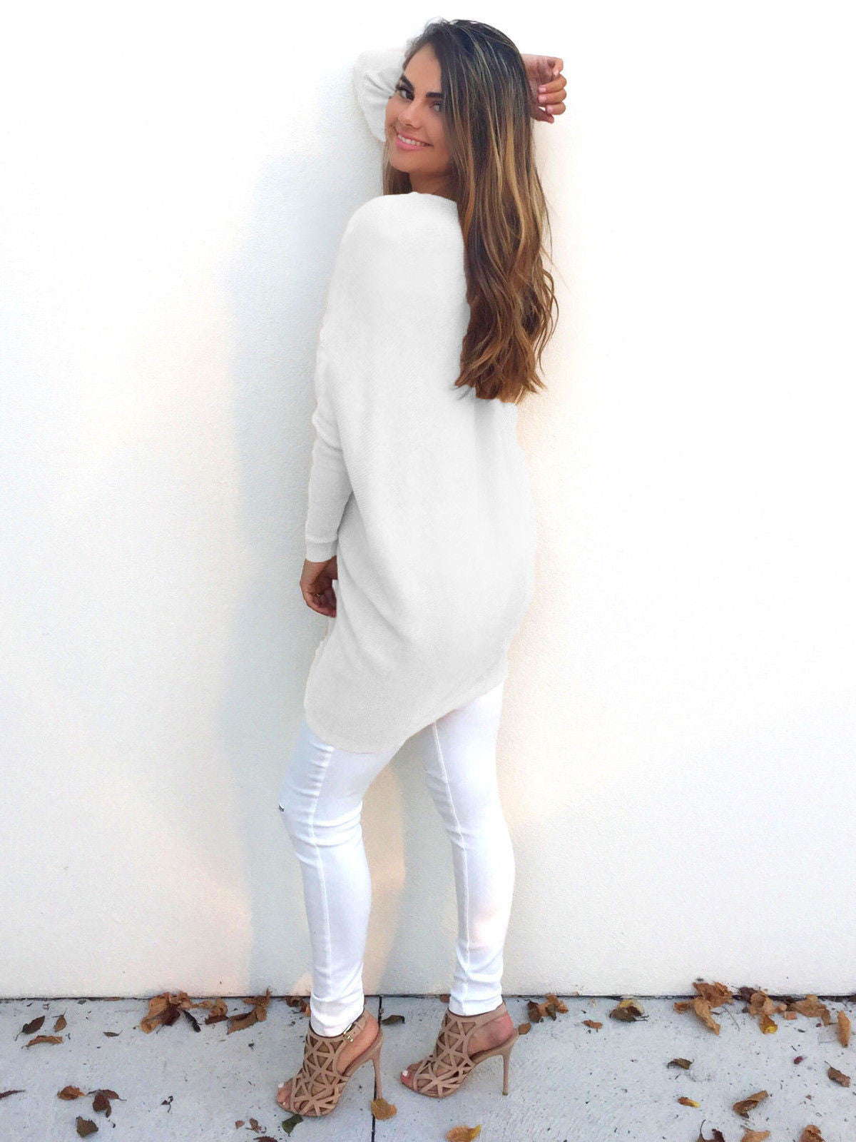 Fashion V-Neck Long-Sleeve Sweater