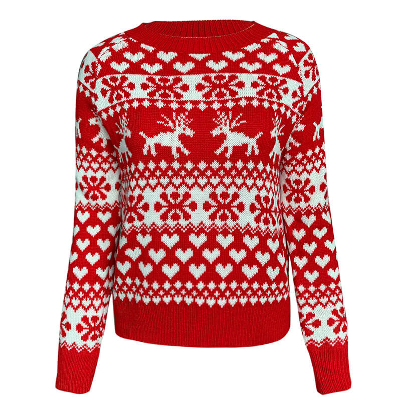 Christmas Reindeer Pullover Ugly Sweater