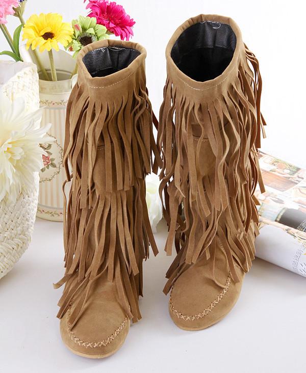 Hot Style Multi-Layered Tassel Leisure Short Boots Shoes