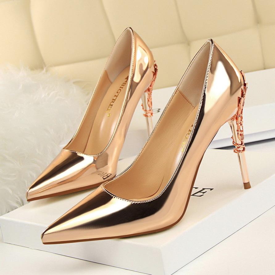 Charming Pointed Toe Low Cut Stiletto High Heels Party Shoes
