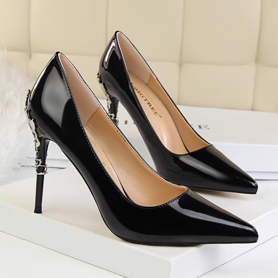 Charming Pointed Toe Low Cut Stiletto High Heels Party Shoes