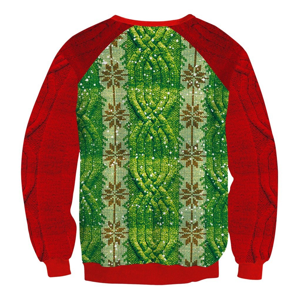 Patchwork Santa Claus Print Women Christmas Party Sweatshirt