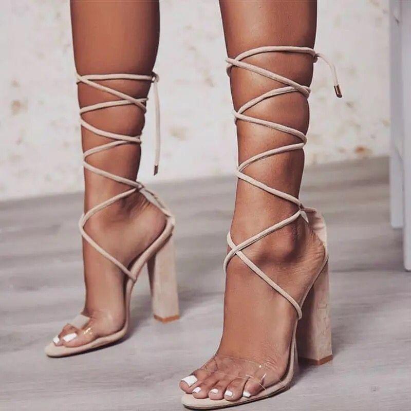 New Ultra High Heel Strap Open Toe Sandals