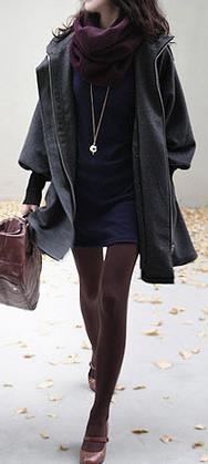 Hooded Belt Slim Thick Wool Long Sleeves Mid-length Coat - Meet Yours Fashion - 1