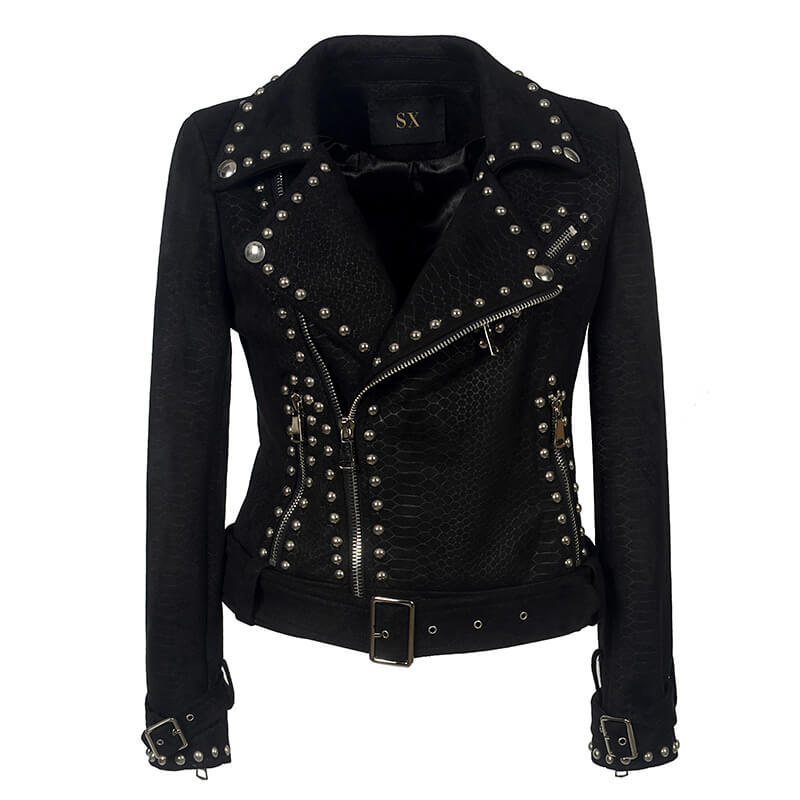 Rivet Studded Moto Jacket