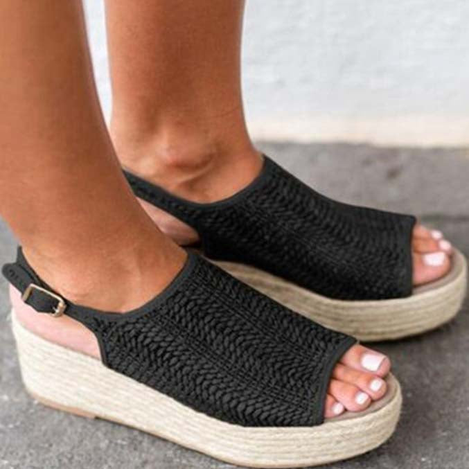 Platform Espadrilles Heel Flat Sandals