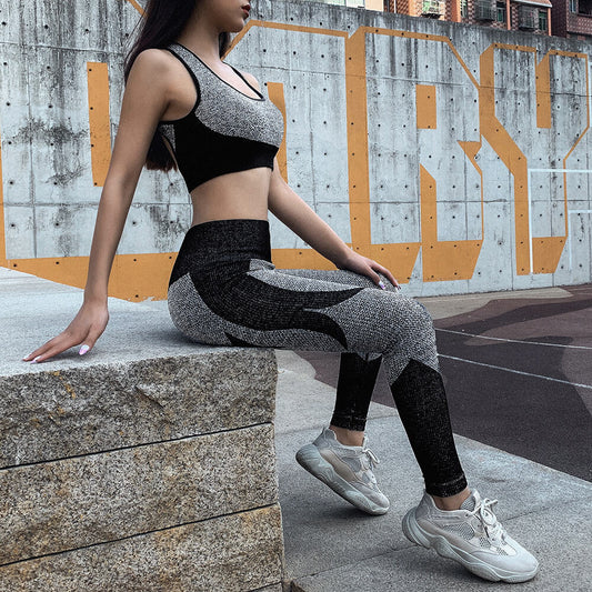 Zippper Crop Top Short Skirt Set