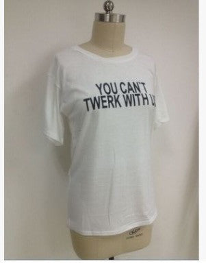 Scoop Loose Letter Print Short Sleeves Couple T-shirt - May Your Fashion - 3