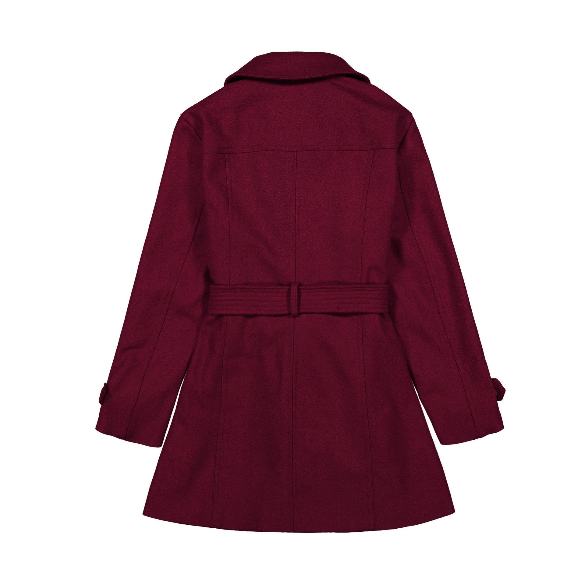 Lapel Solid Color Oblique Zipper Women Oversized Trench Coat with Belt