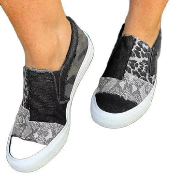 Lace-Up Flat Canvas Shoes