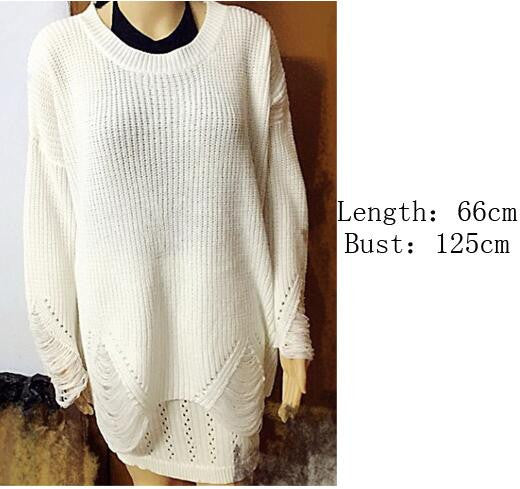 Fashion Hollow Out Knitting Long Sweater