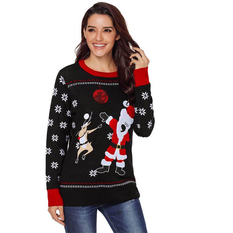 Ugly Christmas Long Sleeve Knit Sweater