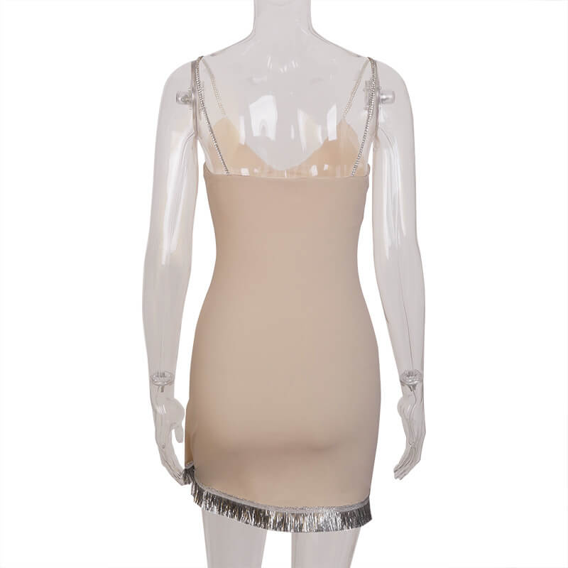 Sexy Party Spaghetti Strap Fringe Dress