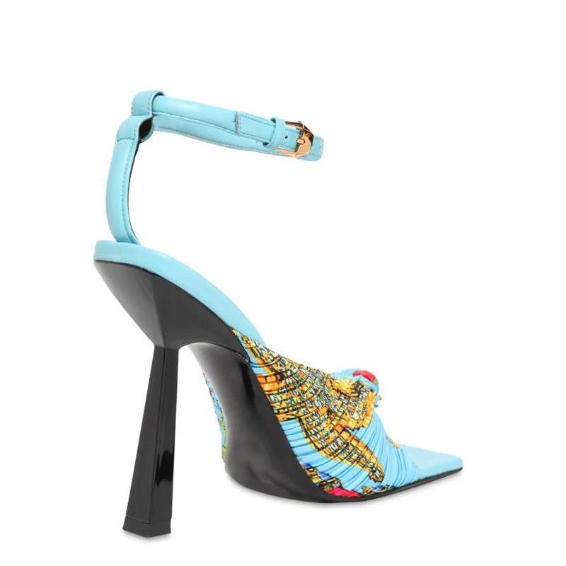 Square Head Open Toe Fashion Special-Shaped High-Heeled Sandals