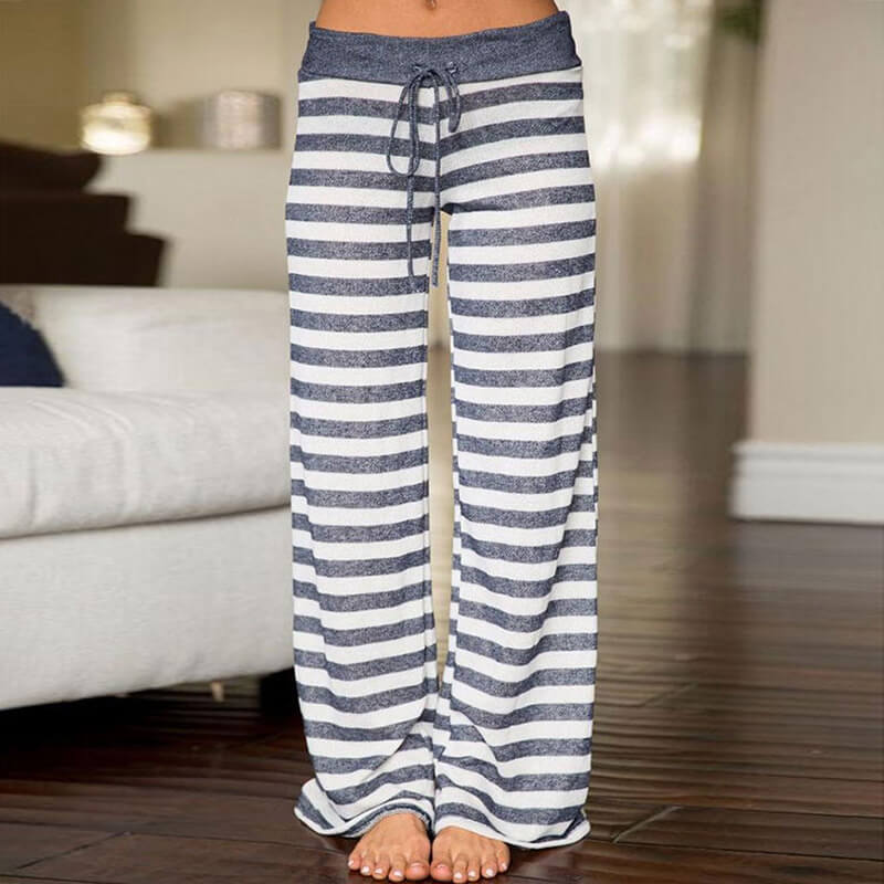 Wide Leg Loose Plus Size Print Low Waist Beach Pants